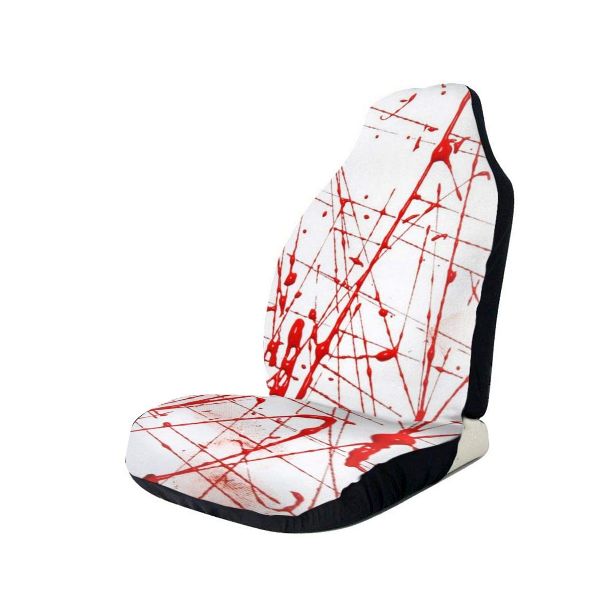 Car Seat Covers Red Spray Texture Printed Car Seat Cover