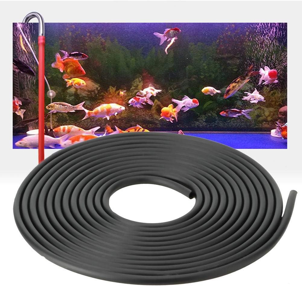 Aquarium Fish Tube Pipe Airline Air Pump 5m Aquarium Air Pump Tube Soft Silicone Oxygen Hose for Fish Tank(Black) - Image 5
