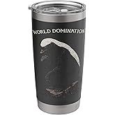Funny Honey Badger Ratel The Thinker World Domination? Stainless Steel Insulated Tumbler