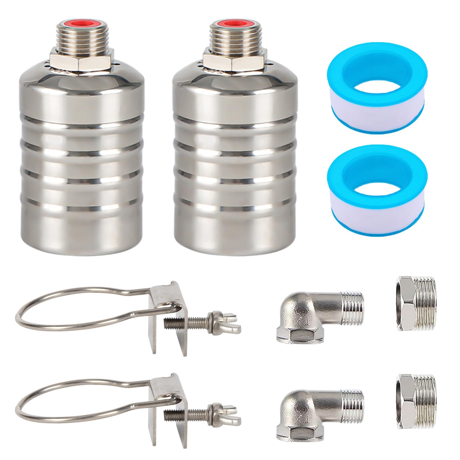 Hudson Valve Automatic Pool Float Valve 2-Pack - For Stock Tanks, Troughs, Pools & Fountains