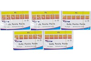 HTMGENDO HTM Gutta Percha Points PRO F1-F5 Special Taper per Carton 60 Points（PRO-F1-F5-5 Pack）
