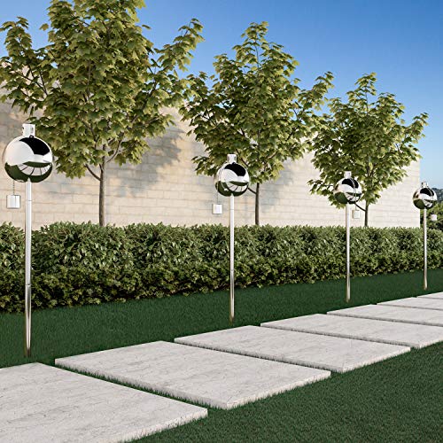 image for Pure Garden 50-219 Outdoor Torch Lamp-45” Patio/Backyard Stainless S