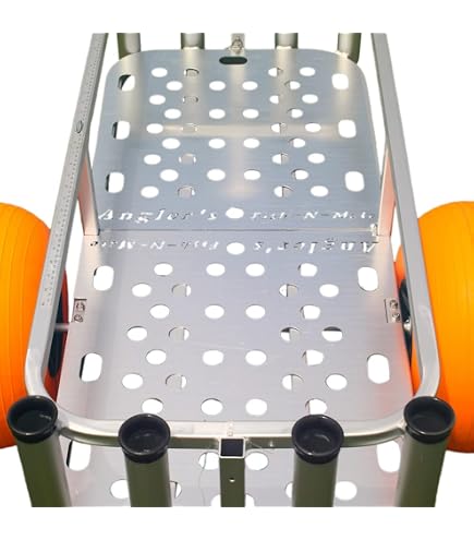 Fish-N-Mate 310 Carrello Grande Per Pesca, Con Ruote In Polietilene 15", Manico Rimovibile, Per Trasporto Canne E Attrezzatura Da Spiaggia E Molo - 6