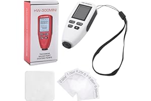 homfanseec Paint Thickness Gauge Digital Meter for Automotive Coating Thickness Gauge Tester Car Coating Thickness Meter for Used Car Buyers, Paint Mil Thickness Meter Gauge(White)