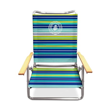 beach chairs with wooden arms