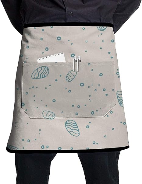 Amazon エプロン 前掛け 腰巻き 泡 茶色 水 夏 海 レディース メンズ 保育士 キッチン ギャルソン カフェ サロン 飲食店 おしゃれ かわいい ショートエプロン エプロン オンライン通販