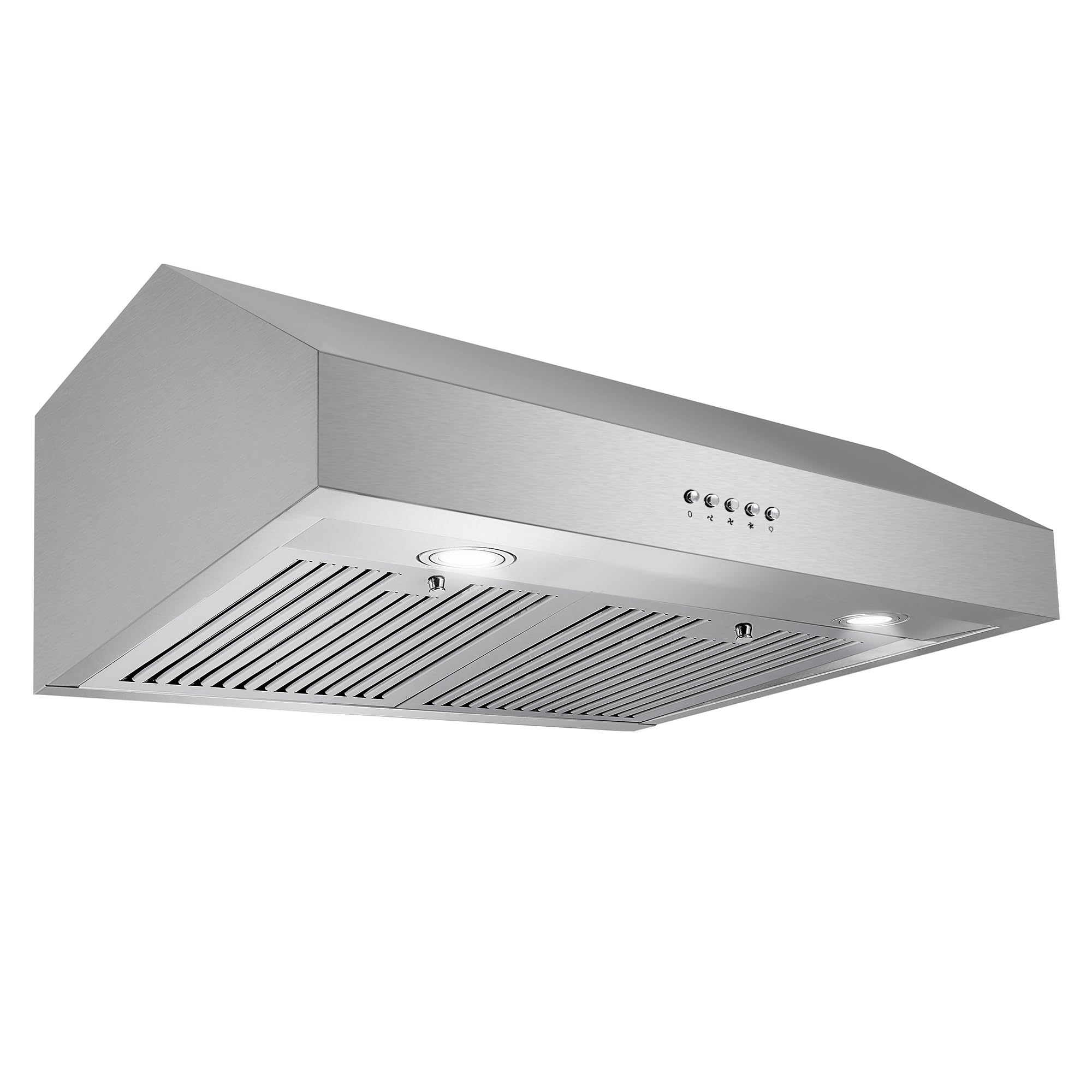 COSMO UC30 29.5 in. Ducted Under Cabinet Range Hood, Kitchen Over Stove Vent, 3-Speed Fan, Permanent Filters, LED Lights in Stainless Steel, 30 inch