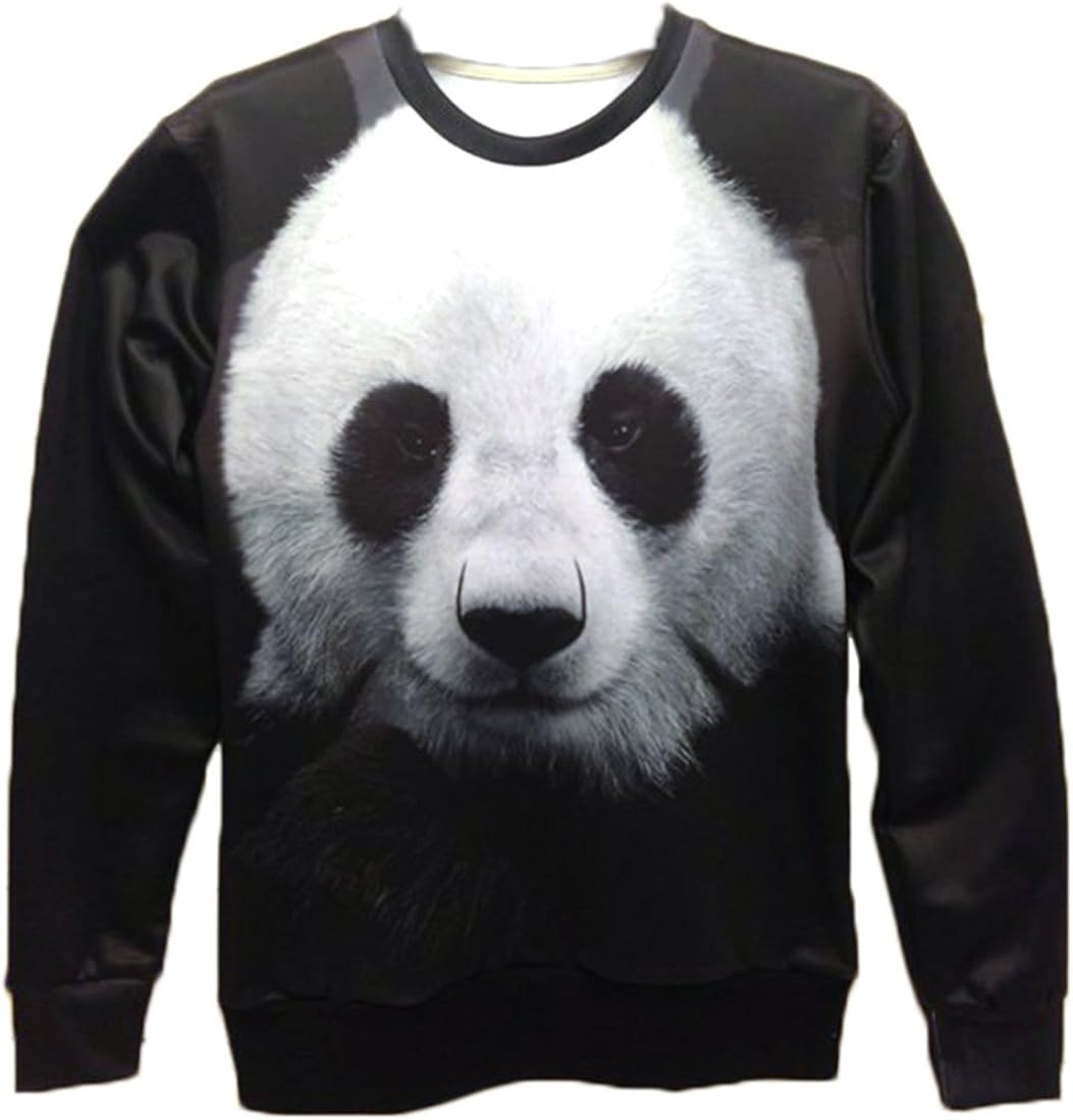 Panda Sweater Pullover Hooded Women/Men Long Sleeve 3D Print Sweatshirts (XL) at Amazon Womenâs 