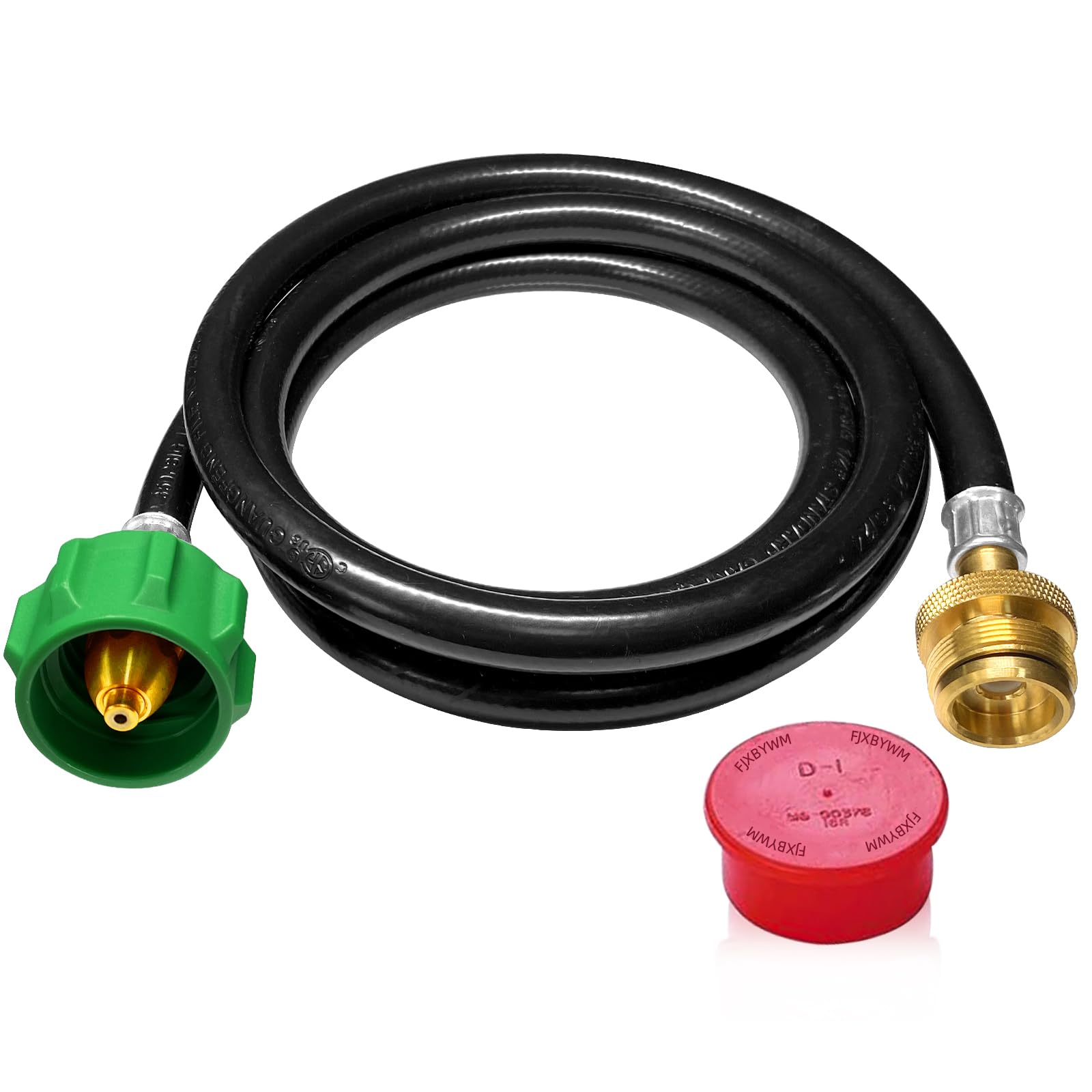Photo 1 of 6 FT Propane Adapter Hose for Weber Travelev Grill, for Weber Q Series,for Coleman Stoves,for Blackstone 17" 22" Tabletop Griddle,for Char-Broil Portable Grills-Converts 1 lb to 20 lb Cylinders.
