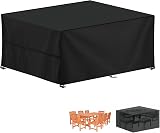 LAMUNI Garden Furniture Cover 200x140x90cm Waterproof 420D Oxford