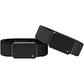 Groove Life Black/Black and Black/Deep Stone Belt Bundle Men's Stretch Nylon Belt with Magnetic Aluminum Buckle, Lifetime Coverage - Large