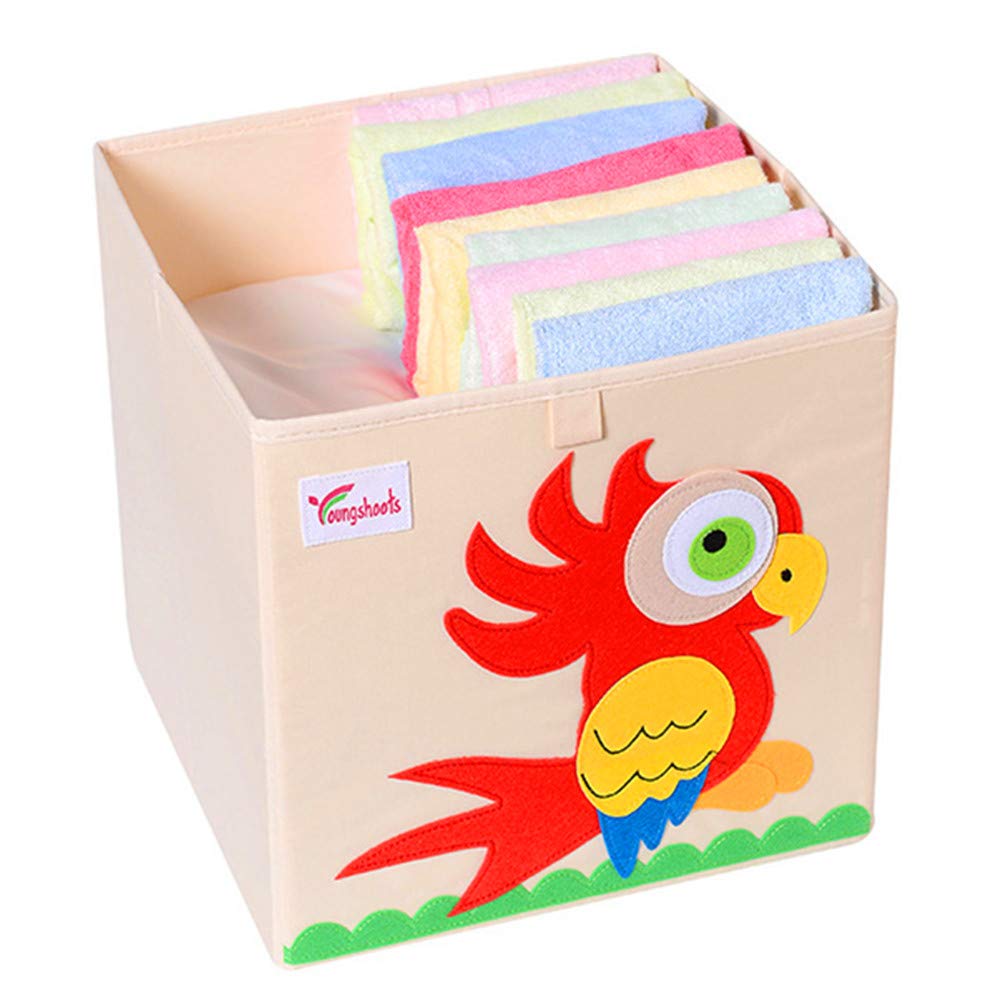 Foldable Storage Bins, Canvas Toy Storage Box, Collapsible