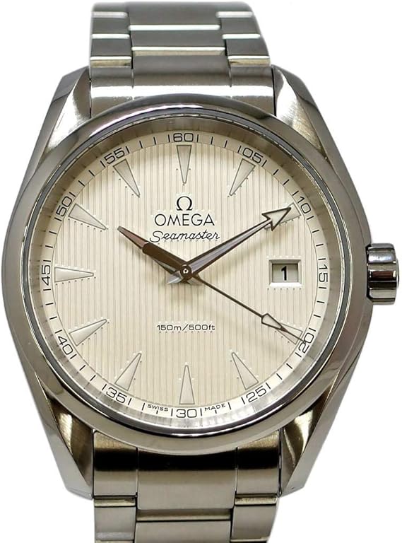 Amazon オメガ Omega Seamaster Aqua Terra シーマスター アクアテラ Ref 231 10 39 60 02 001 クオーツ 電池式 ホワイト 白文字盤 メンズ 中古 メンズ腕時計 腕時計 通販