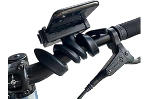 UISKOOPW Flexible Phone Holder Mount for Stroller,Treadmill, Desk, Car Seat,Adjustable Phone Stand Fit on Wheelchair, Bicycle,Tree,Grocery Cart for GoPro Cell Phones Used at Home, Work, Travel,Outdoors