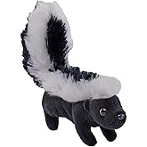 Wild Republic Pocketkins Eco Skunk, Stuffed Animal, 5 Inches, Plush Toy, Made from Recycled Materials, Eco Friendly