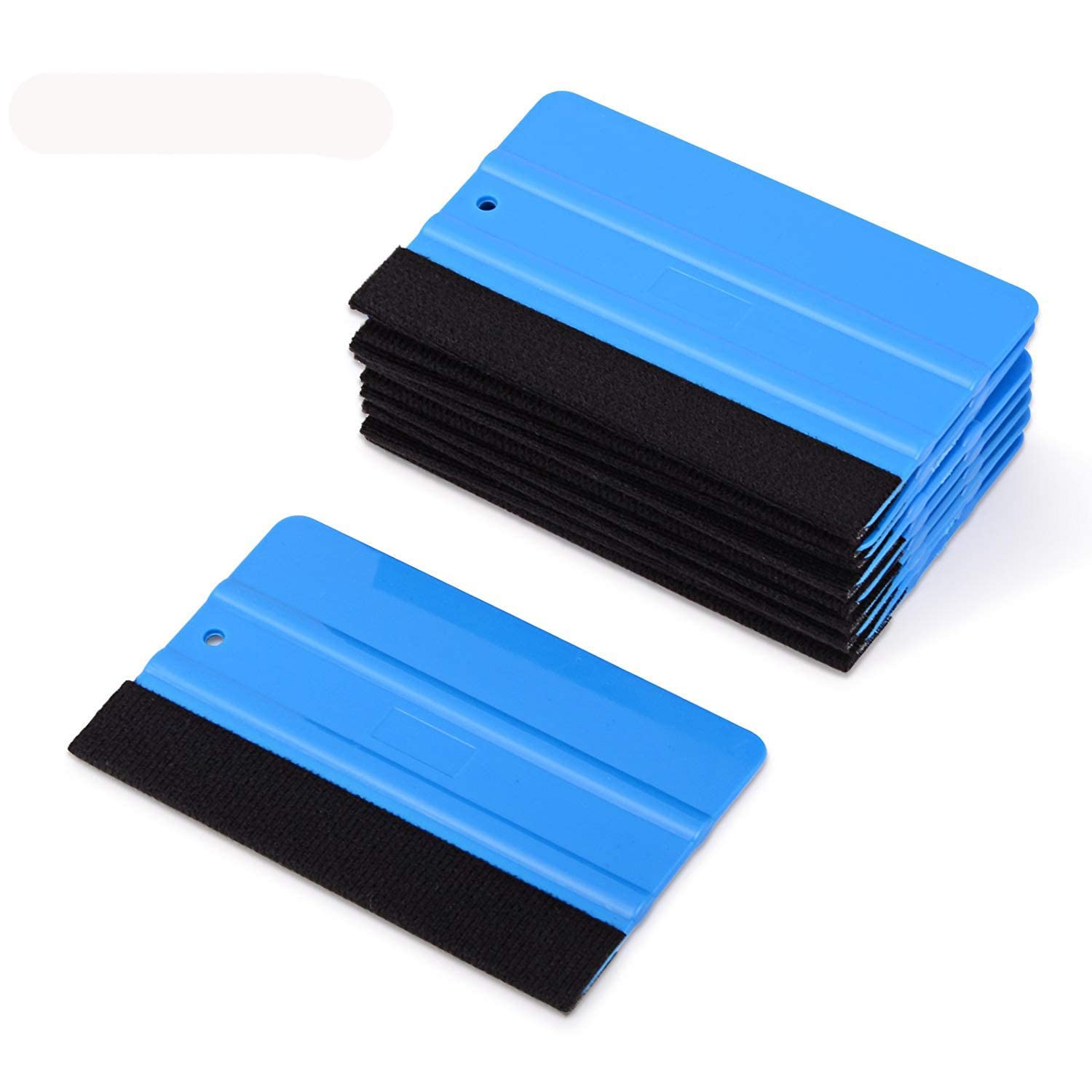 FOSHIO 10 Pcs Felt Edge Squeegee, Soft PP Material, Multifunction for Vinyl Stickers, Wallpaper, Car Window Tinting, Kitchen Cupboards Applicator