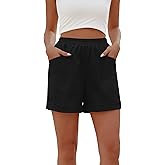 iWoo Womens Cute Shorts Trendy Summer Elastic Waist Casual Cotton Shorts Spring Fashion 2026