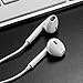 Premium Earphones/Earbuds/Headphones with Stereo Mic&Remote Compatible with iPhone iPad iPod Samsung Galaxy and More Android Smartphones Compatible With 3.5 mm Headphone WHITE