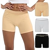 INNERSY Women's 4" Inseam Boxers Briefs Cotton Boyshorts Underwear Ladies Panties 3-Pack