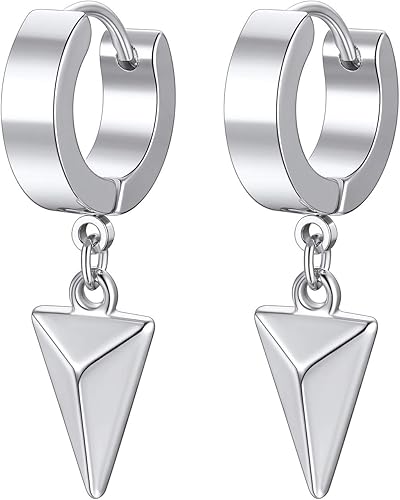 Amazon Prosteel リングピアス メンズ ステンレス 揺れる フープピアス 小さめ シンプル アレルギー対応 ヒップホップ かっこいい B系 お洒落 アクセサリー ジュエリー 通販