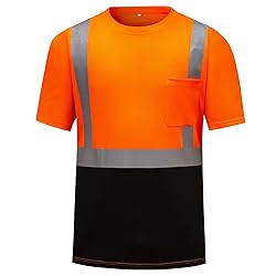 DPSAFETY High Visibility Shirts Quick Dry Safety T