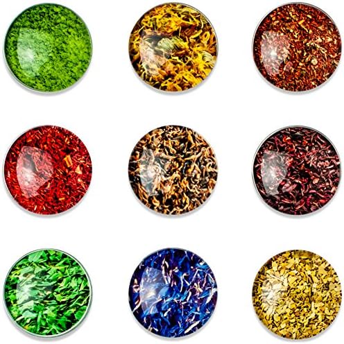 Magnetitos - Set of 9 Magnets - Tea Leaves - For Refrigerator, Whiteboard, Charts, Chores List, To Do List, Fridge, Lockers