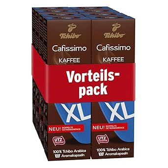 Tchibo Cafissimo Kaffee XL Kapseln für große Kaffeebecher, 80 Stück (8 x 10 Kapseln)