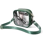 TOBVZOO Clear Bag Stadium Approved, Crossbody Transparent Bag for Concerts Sports Events, Purses for Men & Women