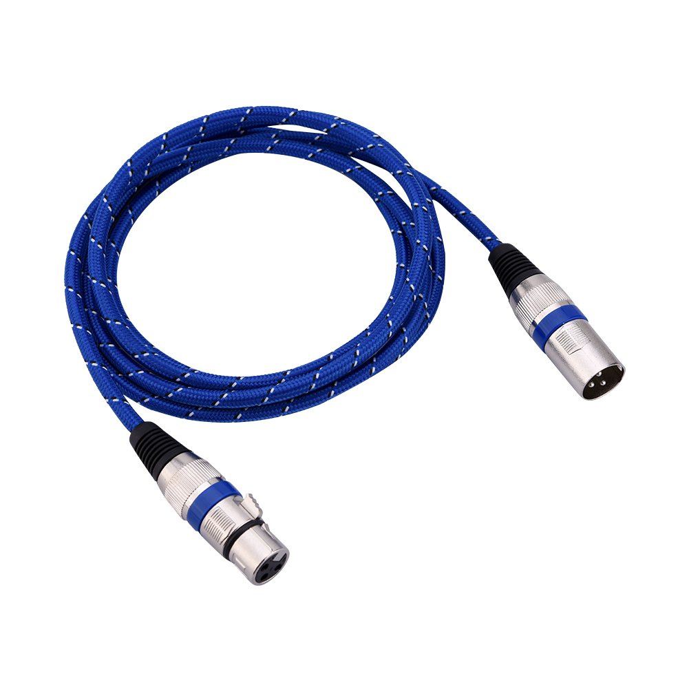 XLR Cables Male to Female 1/1.8/3/5/10/15/20m Micro Cable Lead Mini XLR 3Pin Audio Cable Balanced XLR/Mic Patch Cable For Amplifiers Microphones Mixer (1.8m)