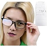 12 Pack Reusable Translucent Eye Patches for Glasses Vision Correction Patch for Amblyopia Strabismus Comfortable Post Eye Surgery Recovery Care Patches Perfect for Glasses Wearers (White)