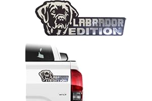 BWALION Dog Edition Car Badges, 3D Dog Car Badge Laser Cutting Car Emblem, Car Exterior Emblems Badge,Cute Dogs Badge Rated Car Decals Bumper Stickers Decoration(Labrador)