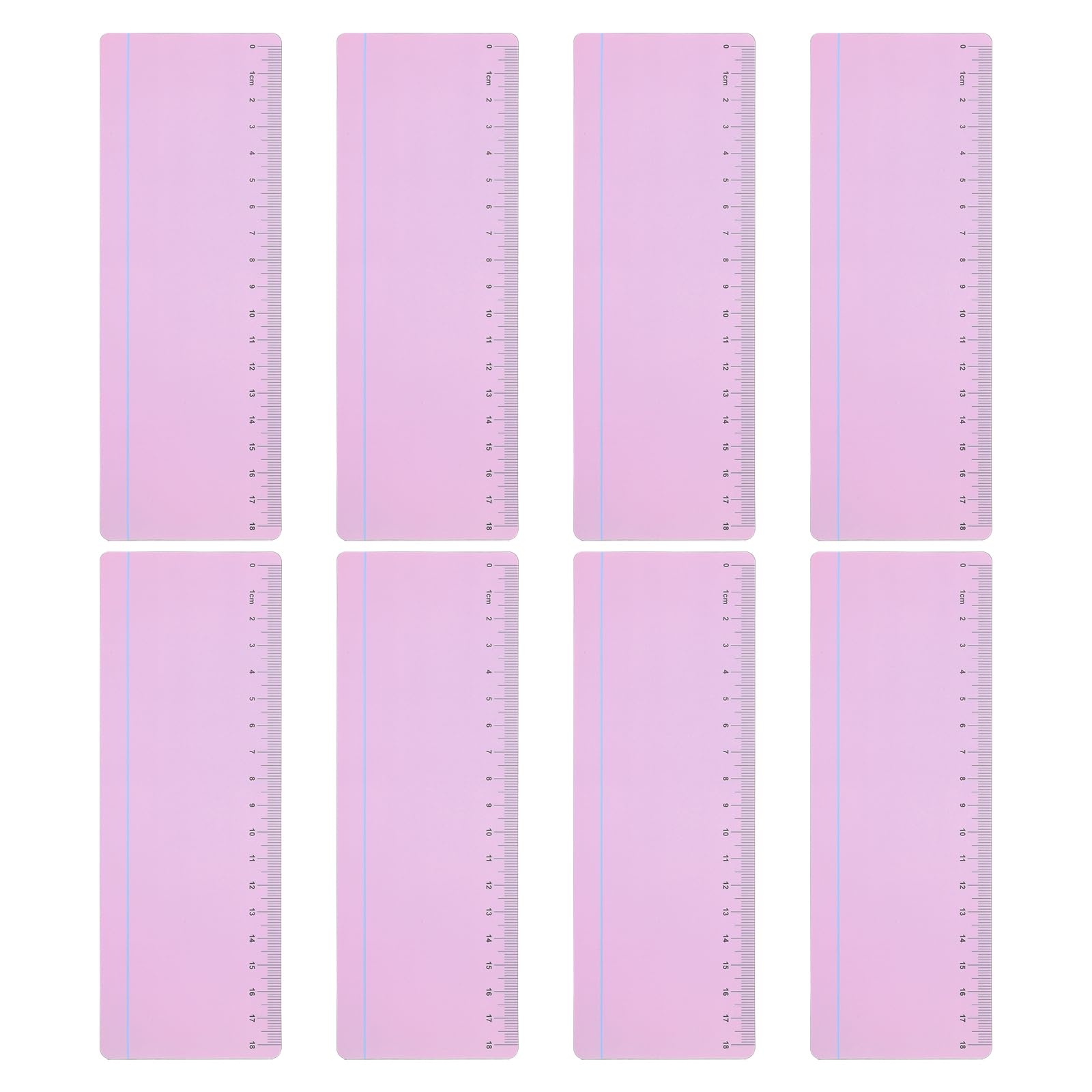 PATIKIL Guided Reading Strips, 8pcs Highlight Colored Overlay Bookmark Reading Tracking Ruler with Line Teacher Teaching Supplies for Classroom, Purple