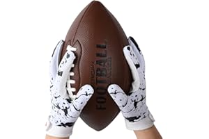 RSPGO Kids Football Gloves Youth Enhanced Grip Silicone Wide Receiver Gloves