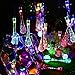 Solar String Lights, 21.3feet 30 LED Water Drop Fairy Lights with 8 Modes, Outdoor Waterproof Solar Powered Lights for Patio, Garden, Lawn, Path, Party and Home Decorations, Multi Color