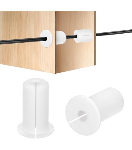 2-Pack Silicone Wall Grommets For Cables - 1 Inch Cable Pass Through For Ethernet & Starlink