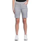 PGA Tour Women's 9.5" Golf Shorts with Comfort Waistband, Stretch360, Moisture-Wicking, Sun Protection, Straight Fit