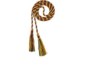 Tassel Depot Graduation Honor Cord - RED/DK Green/Gold - Every School Color Available - Made in USA