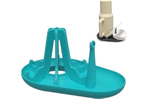 YRAKOZIN Water Bottle Drying Rack for Stanley 20-30-40oz Tumbler, Cup Silicone Drying Rack, Countertop Bottle Holder for Cups, Mugs, Glasses, Straw, Cup Lid (Green)