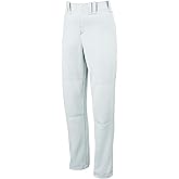 Mizuno Adult Women's Full Length Fastpitch Softball Pants With Hemmed Open Bottom, White, Small
