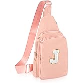 Yusharrie Small Sling Bag Initial Crossbody Bag Fanny Pack Chest Bags for Women Personalized Birthday Gifts
