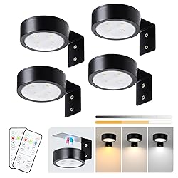 KELUOLY 4-Pack Picture Light Battery Operated with