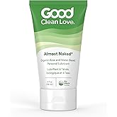 Good Clean Love Almost Naked Personal Lubricant, Organic Water-Based Lube with Aloe Vera, Safe for Toys & Condoms, Intimate W