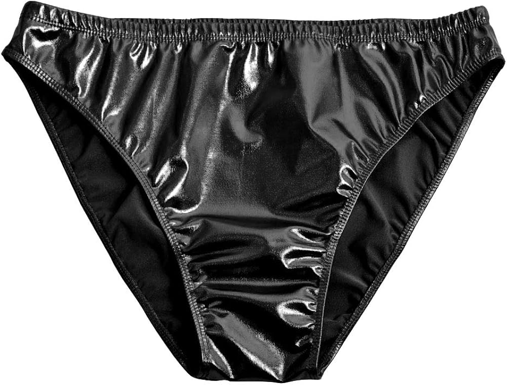Kepblom Women Shiny Metallic Panty Briefs High Cut Ballet Dance
