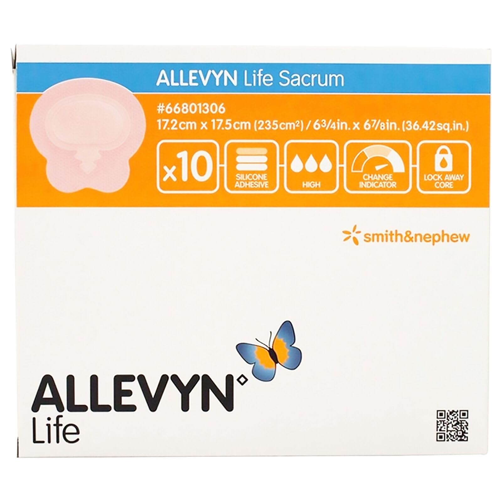 Allevyn Sac, 17.2 cm x 17.5 cm (Pack of 10)