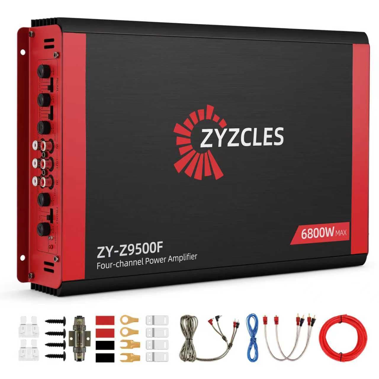 Photo 1 of 2026 Upgraded ZYZCLES 4-Channel High Power Car Amplifier, 6800W Max Power, 4X1700W RMS 2 Ohms 4 Channels 2 Bridged Channels(3400W), Class AB, Low Distortion - Unleash Studio-Quality Sound in Your Ride