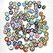 Soleebee BL001 Mixed Random 18mm Aluminum Glass Insight Guides Snap Button Jewelry Charms DIY Accessories (Pack of 20)