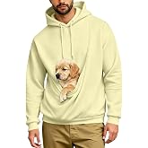 Cat Hoodie with Pouch Pet Carrier Hoodies Dog Kangaroo Pocket Sweatshirt | Unisex Loose Fit Plus Size Pet Rest Holder,Pet Pouch Sweatshirt,Pullover Drawstring Hood,Pets Walking Casual Daily Wear