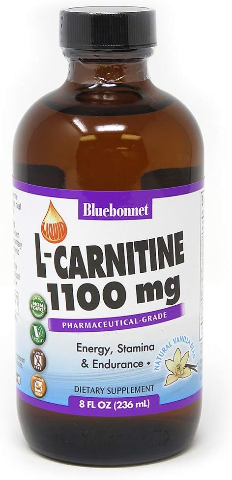 BlueBonnet Liquid L-Carnitine 1100 mg, Vanilla, 8 Fluid Ounce: Health & Personal Care