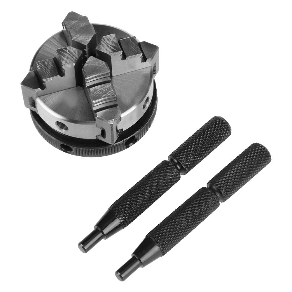 50mm 4 Jaw Self-Centering Micro Lathe M14 Mini Lathe Chuck Thread Mount Reversible K02-50 CNC Milling Drilling Tool