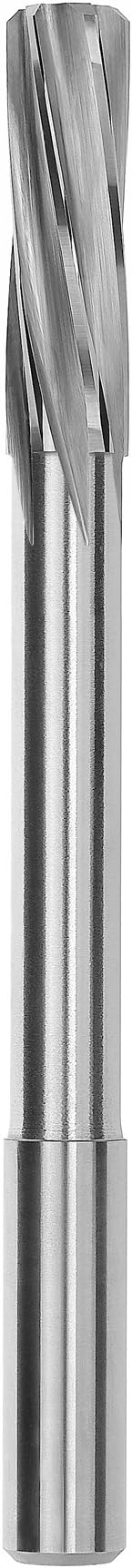 Magafor Solid Carbide High Precision Miniature Reamer, Spiral Flute, Round Shank, 0.60mm (Pack of 1)